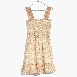NWOT Madewell Seersucker Lucie Smocked Tank Mini Dress in Florentine Floral